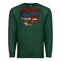 Sports Green freedom is not free Premium Sweatshirt - MaliasSmallBusiness