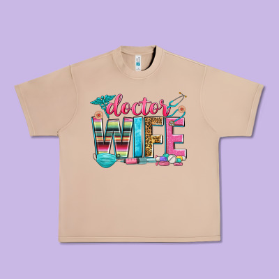 Doctor Wife Urban Heavy Tee Designed By Zillion Design Studio
