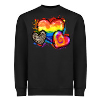 Black pride hearts Heavyweight Sweatshirt - Zillion Design Studio