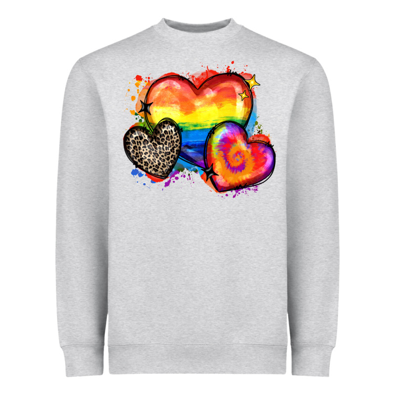 Pride Hearts Heavyweight Sweatshirt by Zillion Design Studio | Teevron
