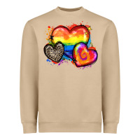 Mushroom pride hearts Heavyweight Sweatshirt - Zillion Design Studio