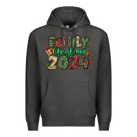 Charcoal Heather family christmas 2024 Premium Hoodie - MaliasSmallBusiness