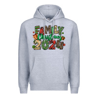Heather Grey family christmas 2024 Premium Hoodie - MaliasSmallBusiness