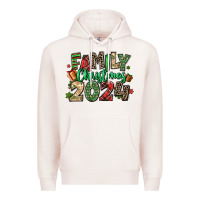 Pale Pink family christmas 2024 Premium Hoodie - MaliasSmallBusiness