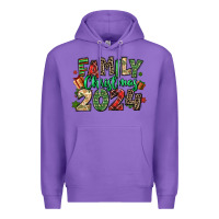 Purple family christmas 2024 Premium Hoodie - MaliasSmallBusiness