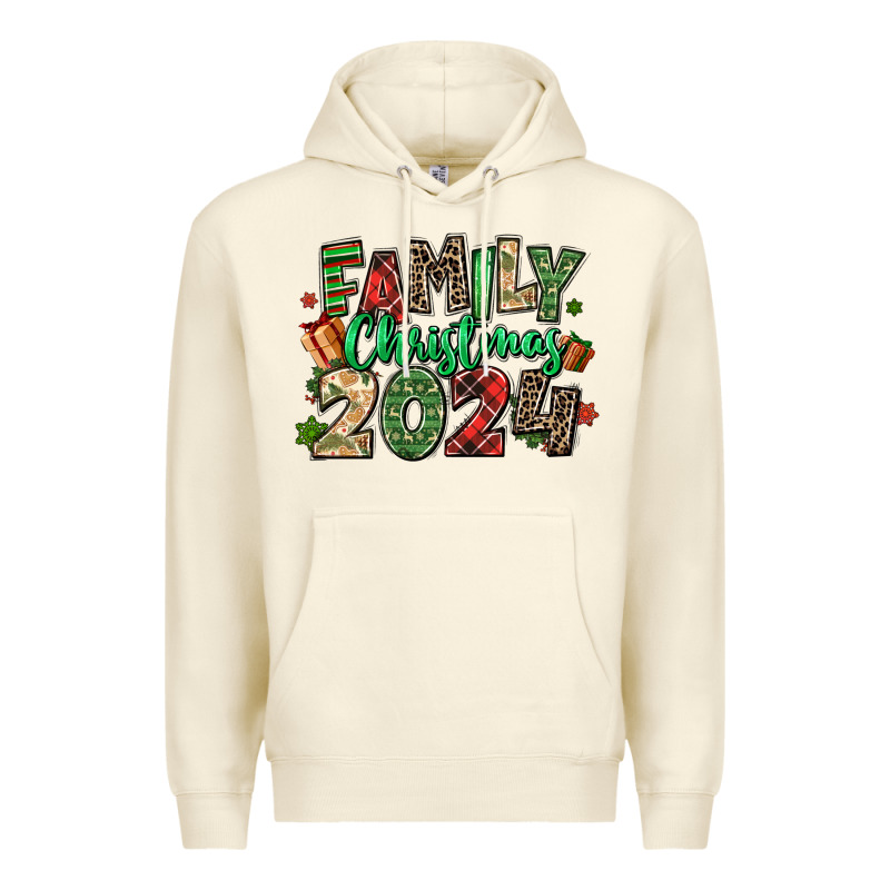 Family Christmas 2024 Premium Hoodie by MaliasSmallBusiness | Teevron