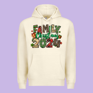 Family Christmas 2024 Premium Hoodie Designed By Maliassmallbusiness