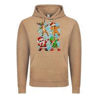 Vintage Coffee dabbing christmas Vintage Hoodie - Zillion Design Studio