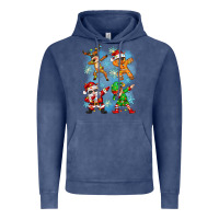 Vintage Denim dabbing christmas Vintage Hoodie - Zillion Design Studio