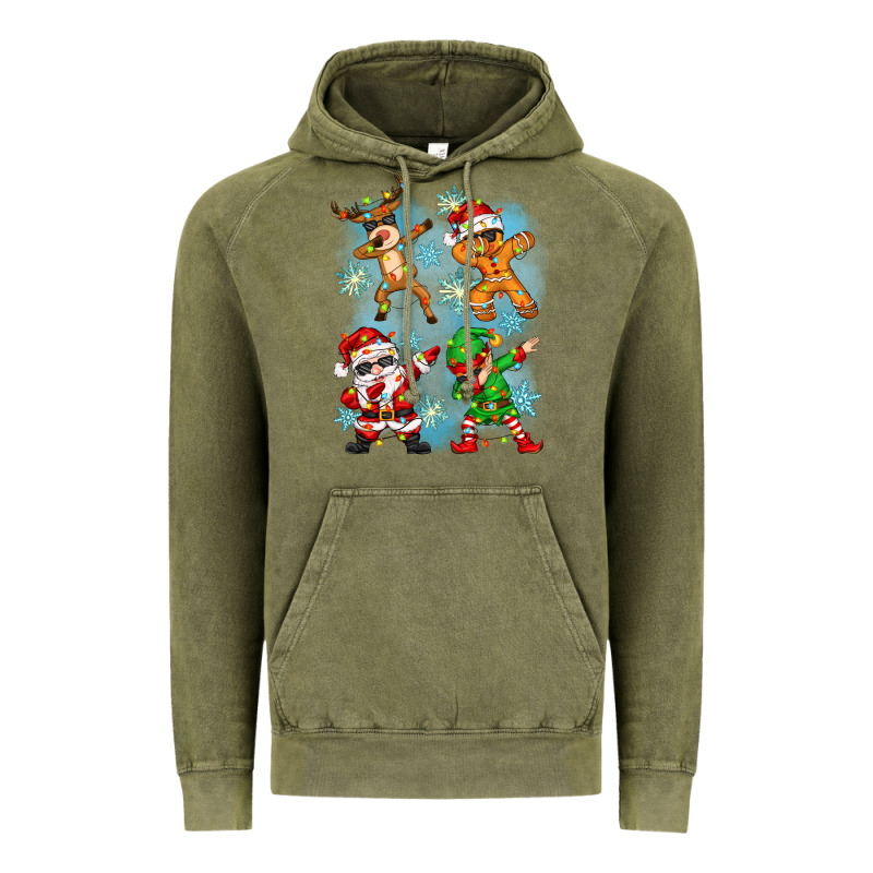 Dabbing Christmas Vintage Hoodie by Zillion Design Studio | Teevron