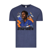 Vintage Denim afro man nurse life Vintage Tee - texasbilliewilder