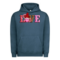 Pigment Midnight Navy valentines day gnomes love Urban Hoodie - RanaPortraitStore
