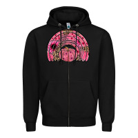 Black pumpkin ribbon rainbow Zipper Hoodie - JahusDesignShop