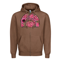 Chestnut pumpkin ribbon rainbow Zipper Hoodie - JahusDesignShop