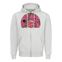 Dove Grey pumpkin ribbon rainbow Zipper Hoodie - JahusDesignShop