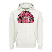 Oatmeal Heather pumpkin ribbon rainbow Zipper Hoodie - JahusDesignShop