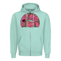 Pumpkin Ribbon Rainbow Zipper Hoodie | Teevron