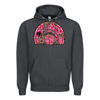 Smoke pumpkin ribbon rainbow Zipper Hoodie - JahusDesignShop