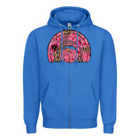 True Royal pumpkin ribbon rainbow Zipper Hoodie - JahusDesignShop