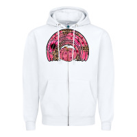 White pumpkin ribbon rainbow Zipper Hoodie - JahusDesignShop