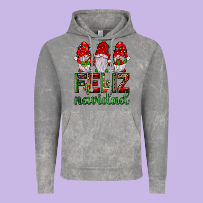 Feliz Navidad Gnomies Vintage Hoodie Designed By Jahusdesignshop