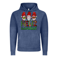 Vintage Denim feliz navidad gnomies Vintage Hoodie - JahusDesignShop