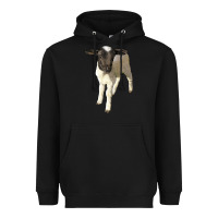 Black dorper baby sheep Heavyweight Hoodie - LillyAllenDesigns
