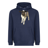 Navy dorper baby sheep Heavyweight Hoodie - LillyAllenDesigns