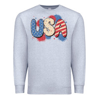 Heather Grey usa Premium Sweatshirt - MaliasSmallBusiness