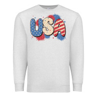 Oatmeal Heather usa Premium Sweatshirt - MaliasSmallBusiness