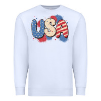 White usa Premium Sweatshirt - MaliasSmallBusiness