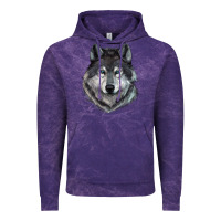 Cloud Purple Wolf Vintage Hoodie - RanaPortraitStore