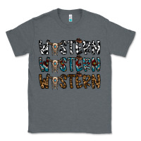 Charcoal Heather western western western Classic Tee - CowhideDigitalArt