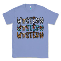 Colony Blue western western western Classic Tee - CowhideDigitalArt