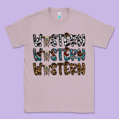 Western Western Western Classic Tee Designed By Cowhidedigitalart