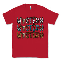 Red western western western Classic Tee - CowhideDigitalArt