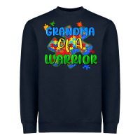 Navy grandma of a warrior Heavyweight Sweatshirt - Zillion Design Studio