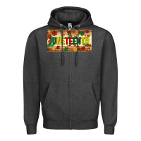 Charcoal Heather juneteenth licence plate template Zipper Hoodie - Artiststas
