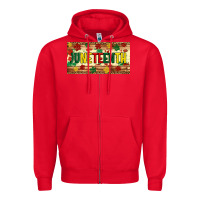 Red juneteenth licence plate template Zipper Hoodie - Artiststas