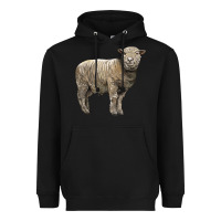 Black southdown sheep Heavyweight Hoodie - LillyAllenDesigns