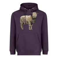 Plum southdown sheep Heavyweight Hoodie - LillyAllenDesigns