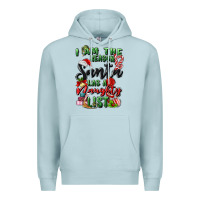 Blue Mist i am the reason santa has a naughty list Premium Hoodie - MaliasSmallBusiness