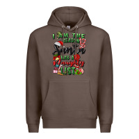 Coffee i am the reason santa has a naughty list Premium Hoodie - MaliasSmallBusiness