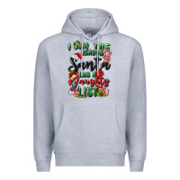 Heather Grey i am the reason santa has a naughty list Premium Hoodie - MaliasSmallBusiness