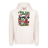 Pale Pink i am the reason santa has a naughty list Premium Hoodie - MaliasSmallBusiness