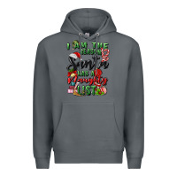 Rock i am the reason santa has a naughty list Premium Hoodie - MaliasSmallBusiness