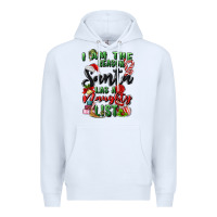 White i am the reason santa has a naughty list Premium Hoodie - MaliasSmallBusiness