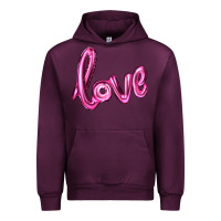 Mauve Wine valentines day love balloon Urban Hoodie - RanaPortraitStore