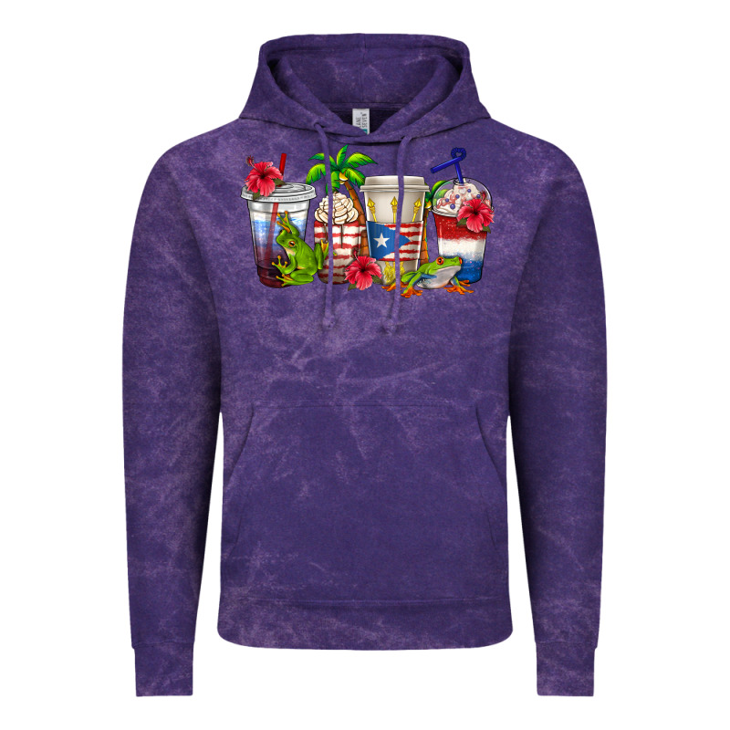 Puerto Rico Coffee Cups Vintage Hoodie by texasbilliewilder | Teevron