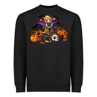 Black Heifer cow halloween Heavyweight Sweatshirt - RanaPortraitStore